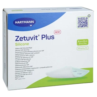 Zetuvit Plus Silicone Sterile 8x8 Cm 10 pz.