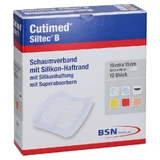 Cutimed Siltec B Venda de espuma 15x15 Cm con adhesivo 12 uds.