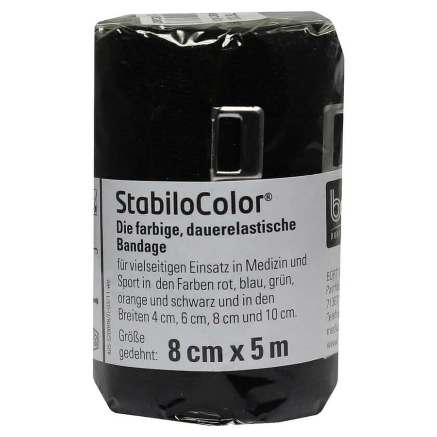 BORT Benda Stabilocolor 8 cm nero 1 pz.