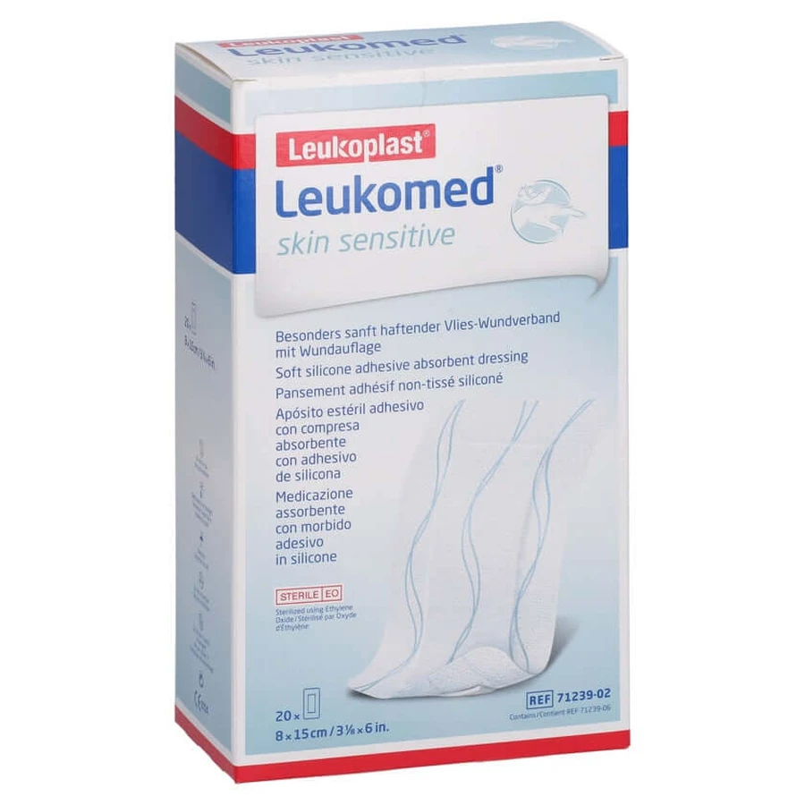 Leukomed Skin Sensitive sterylny 8x15 cm 20 szt.: ceny i cechy