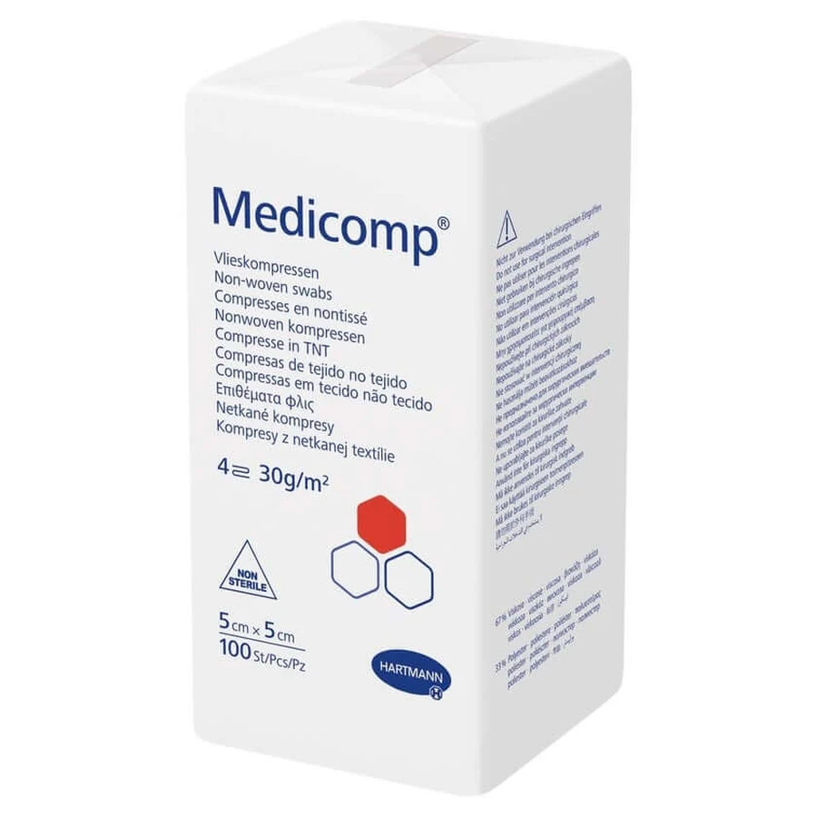 Medicomp non stérile 5x5 cm 100 pcs.