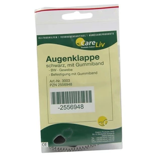 Augenklappe mit Gummiband schwarz 1 St
