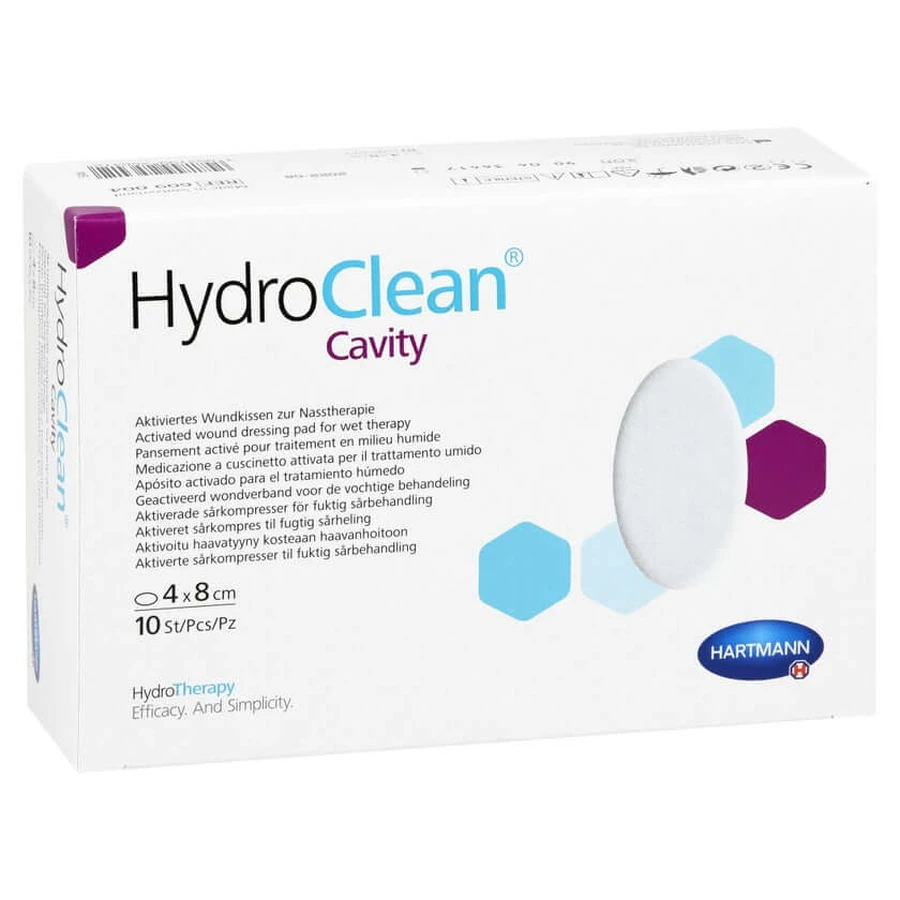 Comprese pentru cavități Hydroclean 4x8 cm ster 10 buc