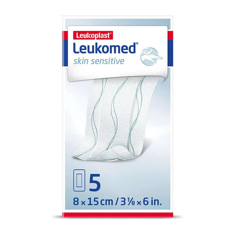 Leukomed Skin Sensitive sterylny 8x15 cm 5 szt.: ceny i cechy