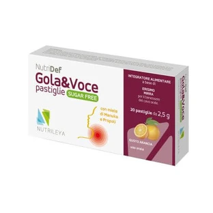 Nutridef chewable drops with manuka honey and sugar-free orange Gola &amp; Voce, Nutrileya