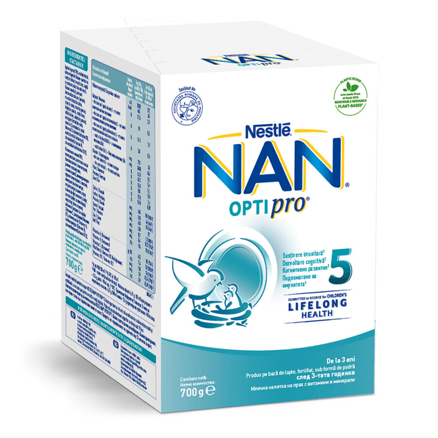 Nan 5 Optipro melkpoeder, 700 g, Nestle