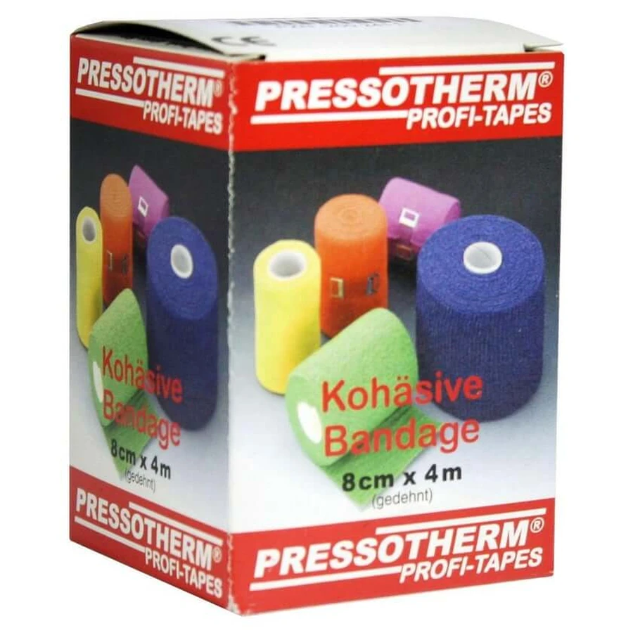 Pressotherm bandaż kohezyjny 8 cmx4 m gr 1 szt.: ceny i cechy