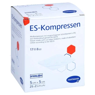 Es-compresse sterili 5x5 cm 8 pieghe 25X2 pz.