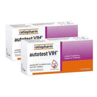 Autotest VIH Hiv zelftest ratiopharm 2X1 pc