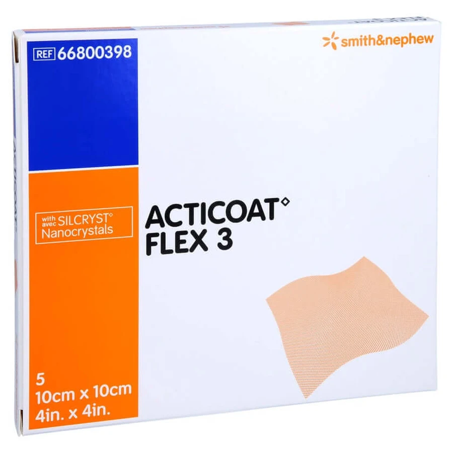 Acticoat Flex 3 10x10 cm Verband 5 St