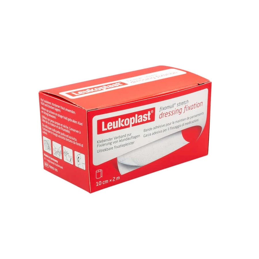Bande adhésive extensible Fixomull, 10 cm x 2 m, 1 rouleau