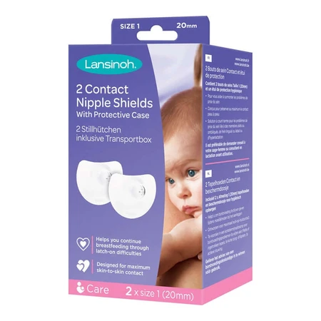 Lansinoh tepelhoedjes, 20 mm, set van 2