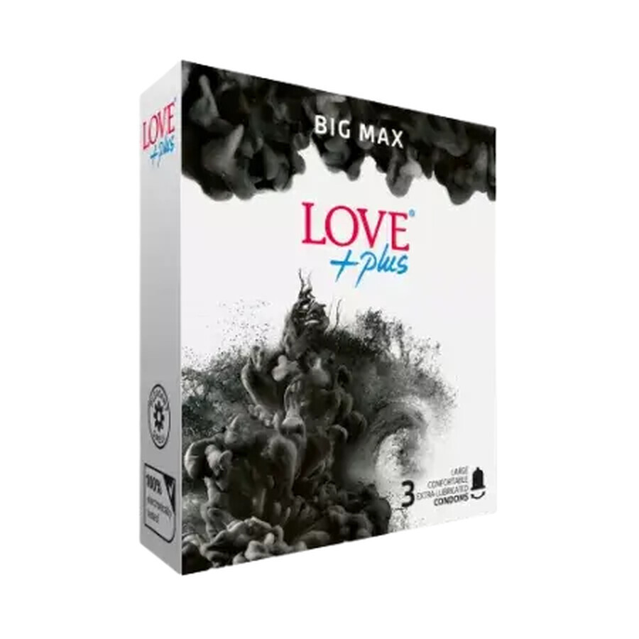 Prezervative Big Max, 3 bucati, Love Plus