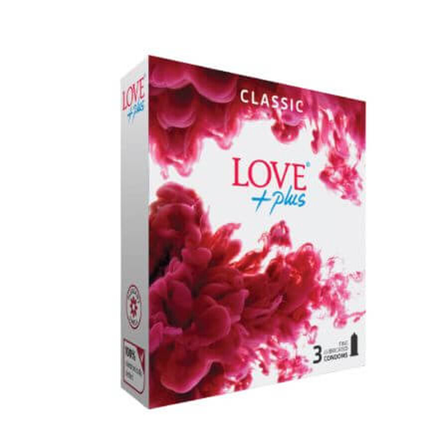 Prezervative Clasic, 3 bucati, Love Plus