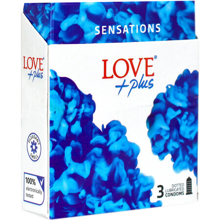 Prezervative Sensations, 3 bucati, Love Plus