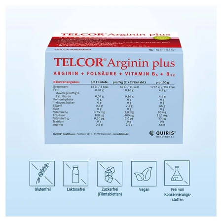 Telcor Arginina Plus, 120 comprimidos