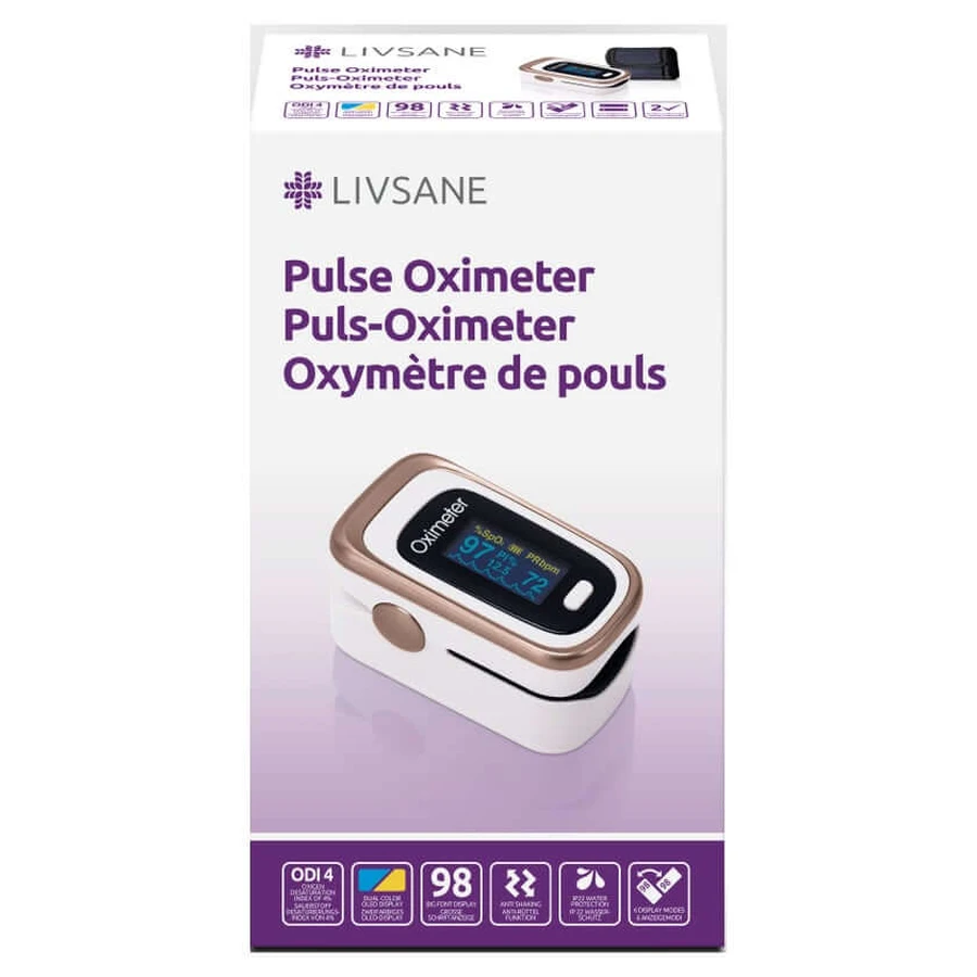 Livsane Pulse Oximeter, 1 unit