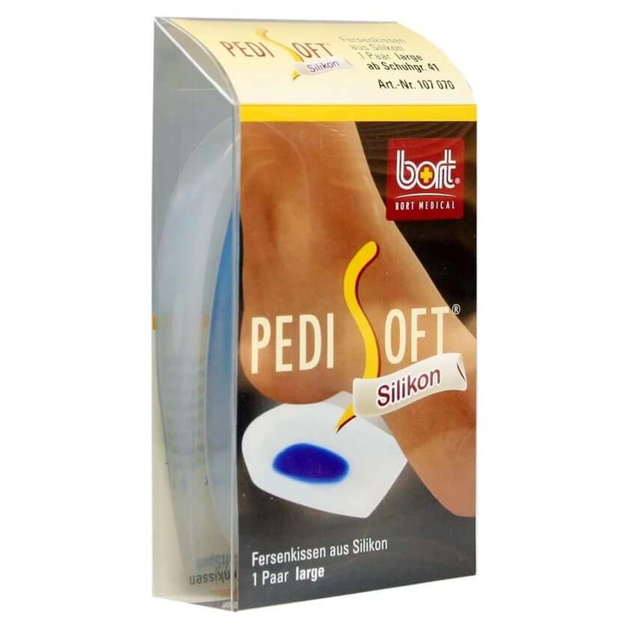 BORT Pedisoft Heel Cushions, Large, 2-Pack