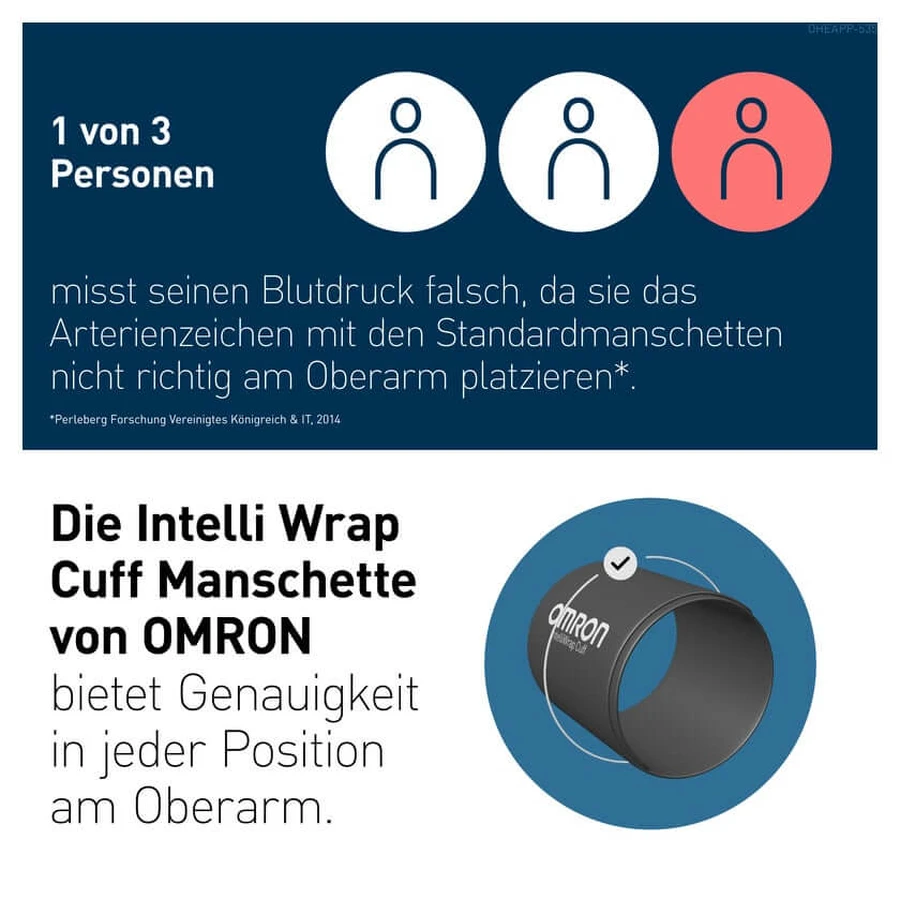 Tensiómetro de brazo Omron M4 Connect Afib, 1 unidad
