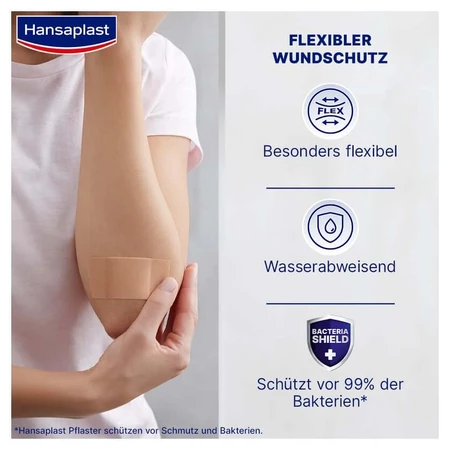 Hansaplast Elastic Pflaster, 5m x 6cm – Extra flexibel 1 St