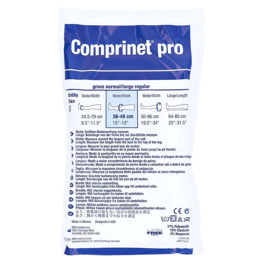 Comprinet pro Thromboseprophylaxe-Strumpf, oberschenkellang, weiß, Gr. 5 2 St