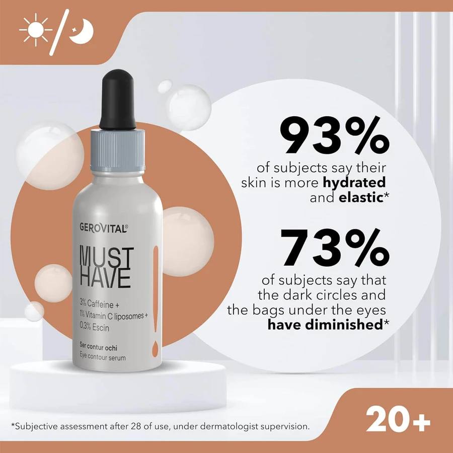 7190 Gerovital Must Have Ser Eye Contour Serum, 30ml: ceny i cechy