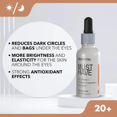 7190 Gerovital Must Have Ser Eye Contour Serum, 30ml: ceny i cechy