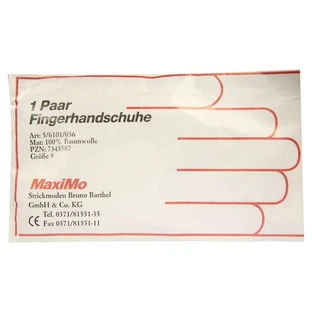 Guanti di cotone, taglia 9, extra lunghi, 2 paia