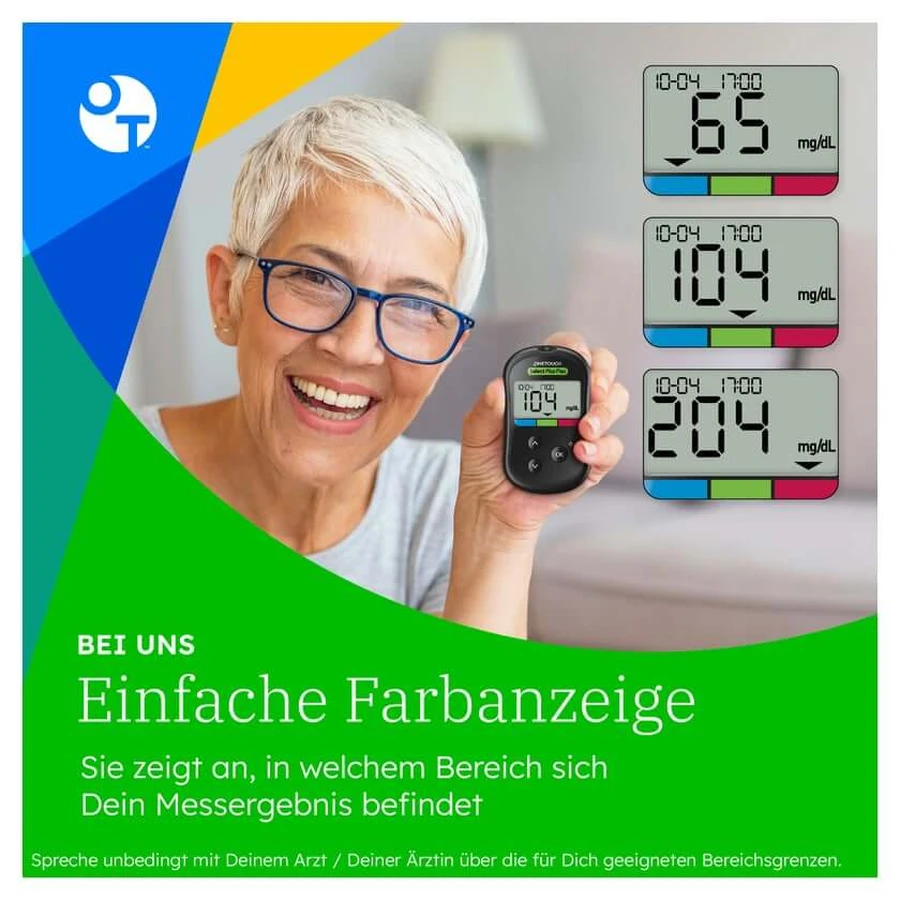 Glucomètre OneTouch Select Plus Flex (mg/dL) – 1 pièce