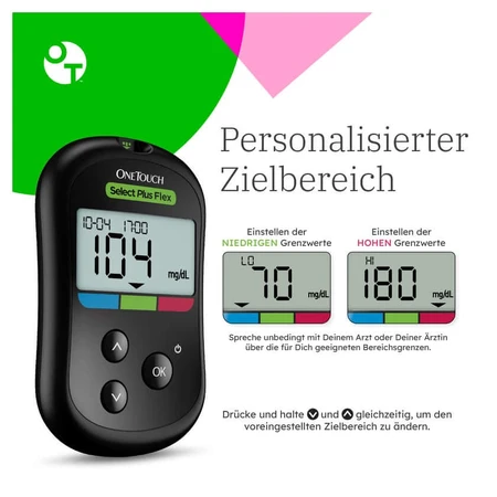Glucomètre OneTouch Select Plus Flex (mg/dL) – 1 pièce