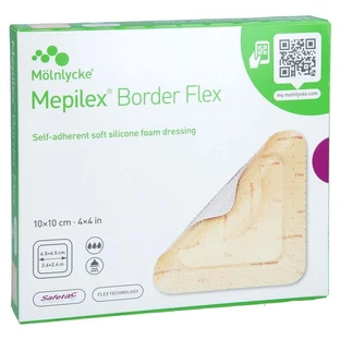 Pansement en mousse Mepilex Border Flex, 10 x 1,5 cm, 5 pièces
