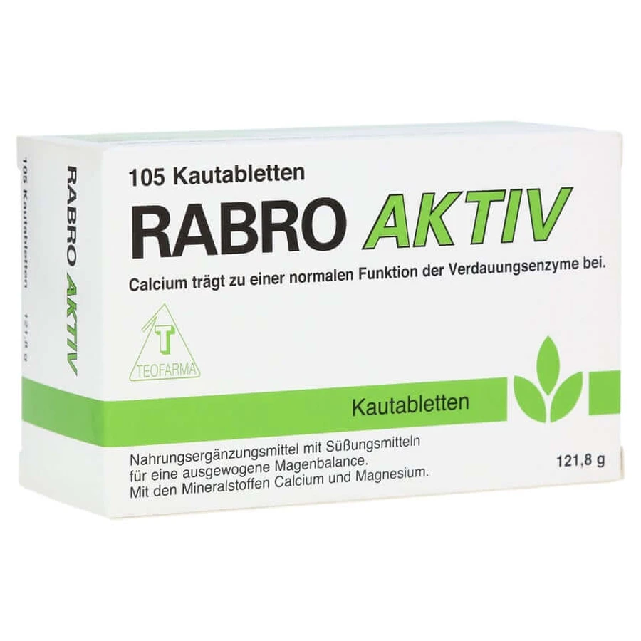 Rabro Aktiv kauwtabletten, 105 stuks