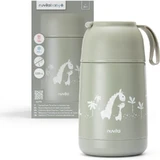 Nuvita Thermos - 620 ml stainless steel food container - green