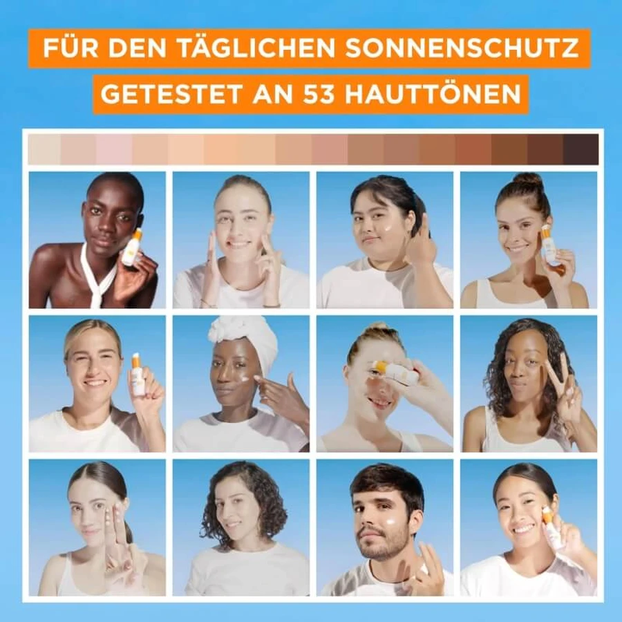 Garnier Gesichtssonnencreme LSF 50+ Ambre Solaire Invisible Serum Super UV Sehr hoher Schutz 30 ml
