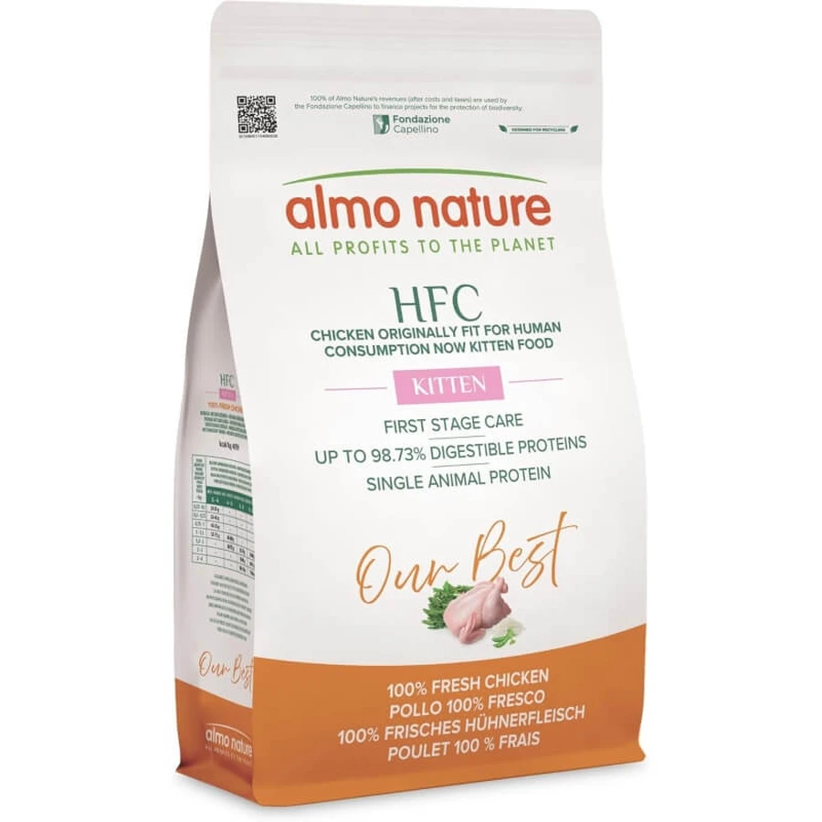 Almo Nature HFC Our Best Kitten Chicken - Complete Food for Kittens, 1.2 kg