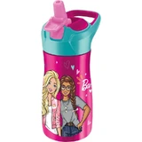 Maped Barbie - 430 ml Stainless Steel Spill-Proof Water Bottle with Straw