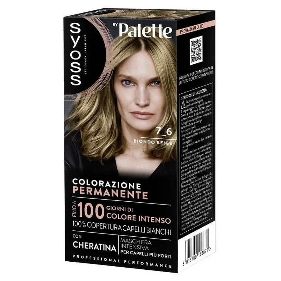 Syoss Haarkleuring - Permanente haarkleuring 7-6 Beige Blond