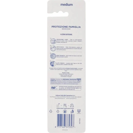 Brosse à dents Mentadent Plus, lot de 2 brosses à dents