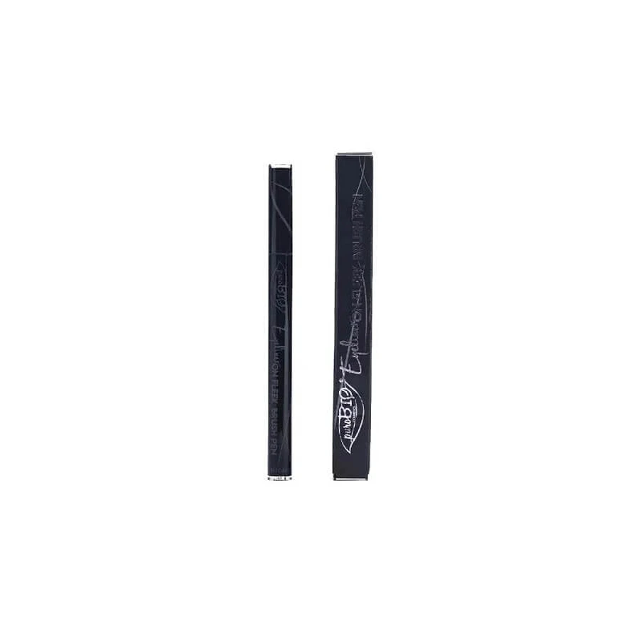 Purobio on fleek brush pen – creion de ochi – negru