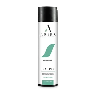 Aries biopetcosmetic Tea tree, neem și rozmarin – șampon multifuncțional organic pentru câini și pisici, 250 ml