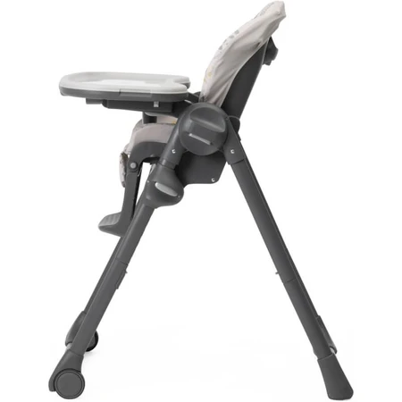 Chicco Polly Easy – scaun de masă multifuncțional, rabatabil, reglabil și compact, cu tavă – gri închis