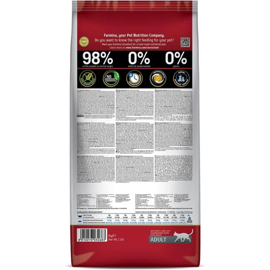 Farmina N&amp;d Prime Adult Pollo y Granada - Pienso completo para gatos, 5 kg