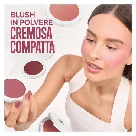 Veralab Airy blush – fard de obraz netezitor sub formă de pudră cremoasă compactă nr. 03 tulip flush