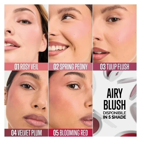 Veralab Airy blush – fard de obraz netezitor sub formă de pudră cremoasă compactă nr. 03 tulip flush