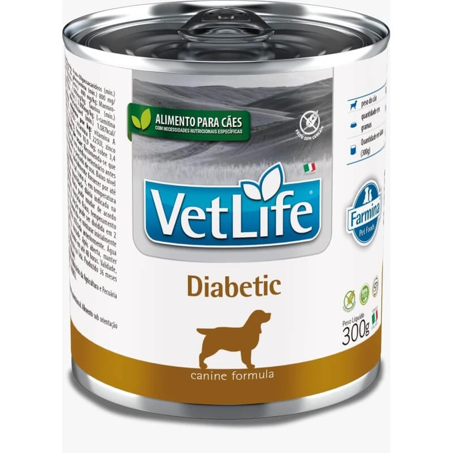 Farmina Vet Life Diabetic – Alleinfuttermittel für Hunde mit Diabetes mellitus, 300 g