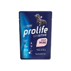 Prolife Sensitive Mini Schweinefleisch & Reis – Alleinfuttermittel für empfindliche erwachsene Hunde kleiner Rassen, 100 g