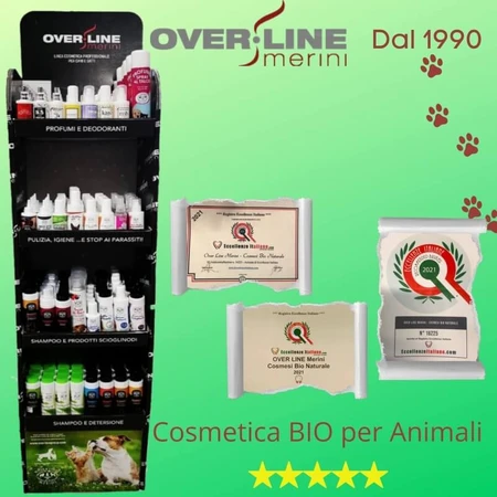 Merini maurizio Over line bio keratin color - shampoo per cani con pelo nero o colorato 250 ml