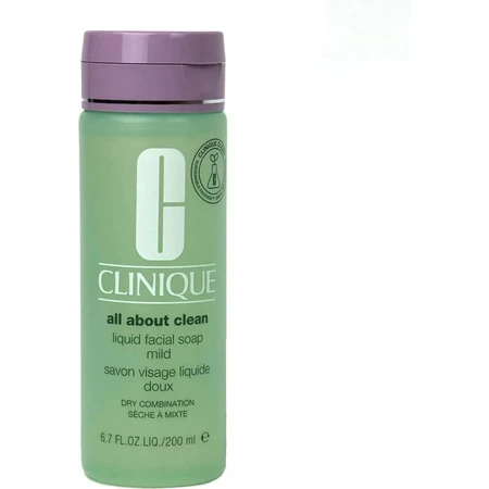 Clinique All About Clean Vloeibare Gezichtszeep, Mild – Voor de droge tot normale huid, 200 ml