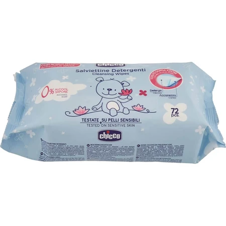 Chicco Cosmetic – 72 de șervețele demachiante pentru schimbarea scutecului