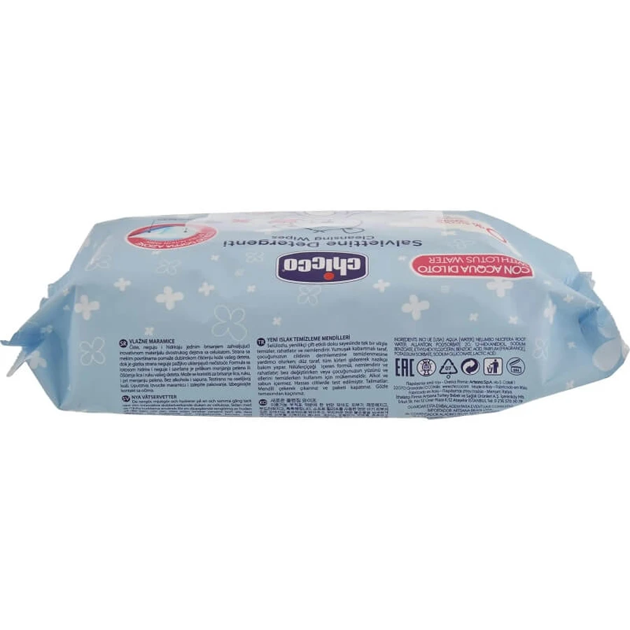 Chicco Cosmetic – 72 de șervețele demachiante pentru schimbarea scutecului